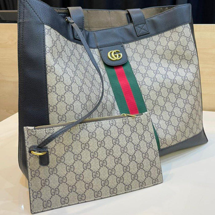 Gucci GG Supreme Web Ophidia Tote