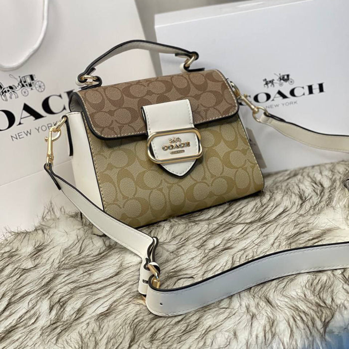 Morgan Top Handle Satchel Khaki Multi