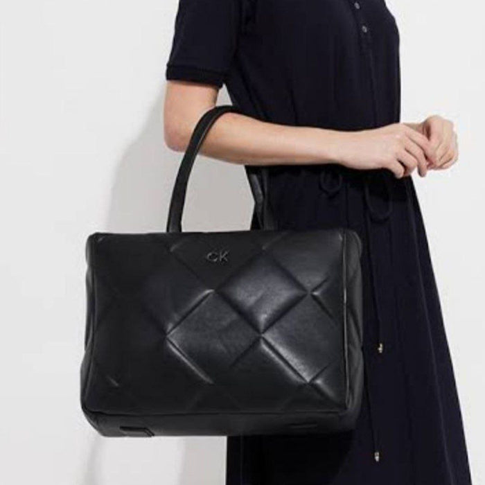 Calvin Klein Quilted Shoulder Tote